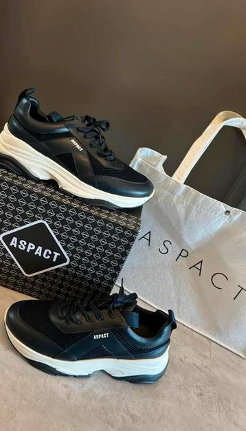 NIEUW heren aspact schoenen maat 45 met tas beschikbaar voor biedingen