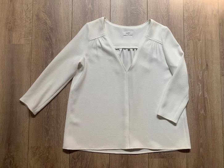 Ba&sh blouse 3/4 mouw beige wit 2= S/36, Kleding | Dames, Blouses en Tunieken, Zo goed als nieuw, Maat 36 (S), Wit, Verzenden