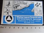 sticker watersportcentrum caravanpark lemmer logo, Verzenden, Zo goed als nieuw, Bedrijf of Vereniging
