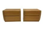 2 Vintage Nachtkastjes Moser Design jaren 80, Huis en Inrichting, Slaapkamer | Nachtkastjes, Ophalen, Gebruikt, Hout