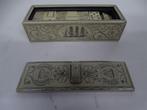 A6176 Vintage comoy's of london domino set, Ophalen of Verzenden, Gebruikt