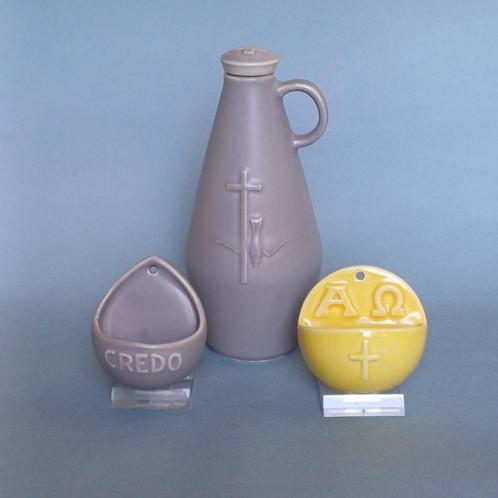 vintage Goebel wijwatervat / wijwatervaatje en wijwaterkan, Antiek en Kunst, Antiek | Religie, Ophalen of Verzenden