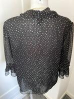 marccain blouse zwart wit bolletjes maat 44, Zwart, Maat 42/44 (L), Ophalen of Verzenden, Zo goed als nieuw
