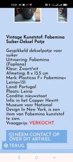 Fabemina suikerpot, Ophalen of Verzenden, Huis en Inrichting