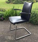 Mooie nette vintage fauteuil de Wit Gispen 1950, Huis en Inrichting, Fauteuils, 75 tot 100 cm, Gebruikt, 75 tot 100 cm, Metaal