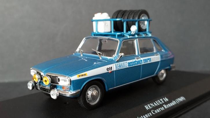 Renault 16 Assistance Course Renault 1969 Rally 1:43 Ixo Pol, Hobby en Vrije tijd, Modelauto's | 1:43, Zo goed als nieuw, Auto