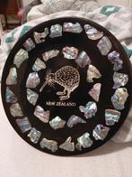 Nieuw-Zeelandse Souvenirs: Bord & Notitieboekje met Abalone, Antiek en Kunst, Ophalen of Verzenden