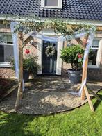 Bruiloft boog hout, Ophalen, Gebruikt, Versiering, Geboorte of Huwelijk