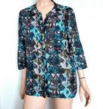 HUGO BOSS PRACHTIGE KATOEN/ZIJDE BLOUSE, Ophalen of Verzenden, Zo goed als nieuw, Maat 38/40 (M)