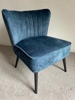 Fauteuiltje, kleur petrol, Huis en Inrichting, Fauteuils, Ophalen, Minder dan 75 cm, Zo goed als nieuw, Stof