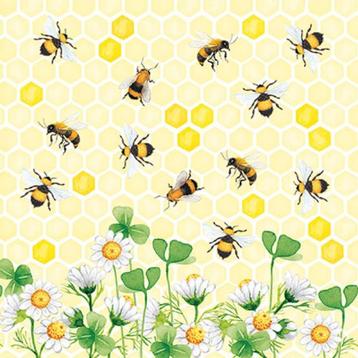 Ambiente servet bees joy 33 x 33 cm 13314415 beschikbaar voor biedingen