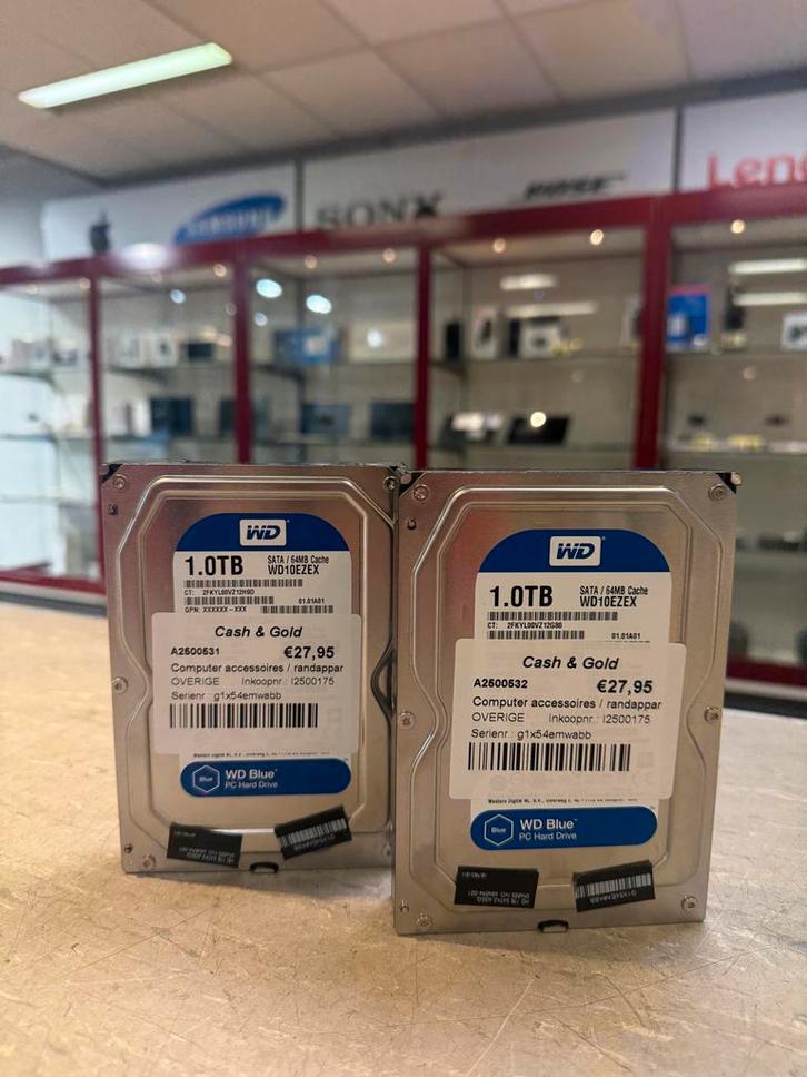 WB Blue 1TB HDD - Interne Harde Schijf, Computers en Software, Harde schijven, Gebruikt, Desktop, Intern, HDD, SATA, Ophalen of Verzenden