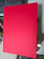 5 Vel Kersen rood Papier - 210 gr, Ophalen of Verzenden, Nieuw, Materiaal