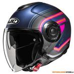 HJC i40N Linia Jethelm, Roze-Blauw, Ophalen of Verzenden, Nieuw met kaartje