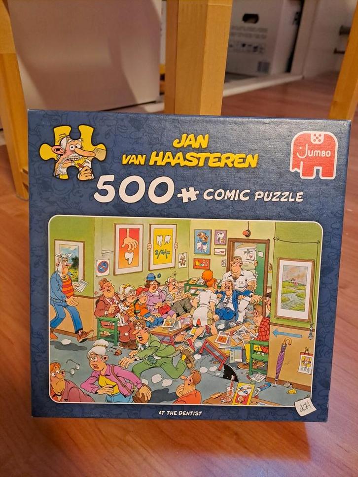 Jan van Haasteren 500 stuks, Hobby en Vrije tijd, Denksport en Puzzels, Zo goed als nieuw, Legpuzzel, 500 t/m 1500 stukjes, Ophalen of Verzenden