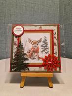Kaartje kerst hertje met sjaal om, Ophalen of Verzenden, Nieuw, Kerst