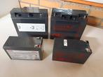Loodzuuraccu's 12 Volt 2 x 17 Ah en 2 x 7,2 Ah, goede staat., Ophalen, Gebruikt