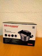 Snelkookpan merk Rosenberg 9 liter nieuw in verpakking, Huis en Inrichting, Nieuw, Rvs, Keramische plaat, Ophalen