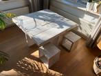 Steigerhouten Speeltafel met Krukjes, Huis en Inrichting, Tafels | Eettafels, Ophalen, Gebruikt, Vierkant, Tot twee personen