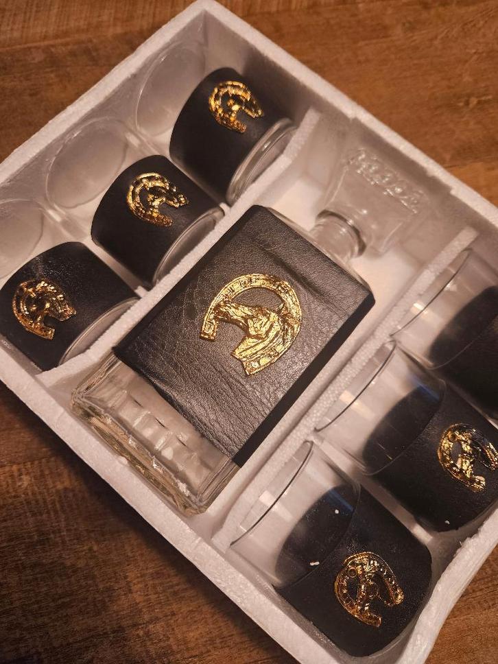 Whiskey set A.Masserini met paard embleem., Huis en Inrichting, Woonaccessoires | Overige, Nieuw, Ophalen
