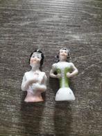 2 prachtige antieke porseleinen half dolls., Ophalen of Verzenden