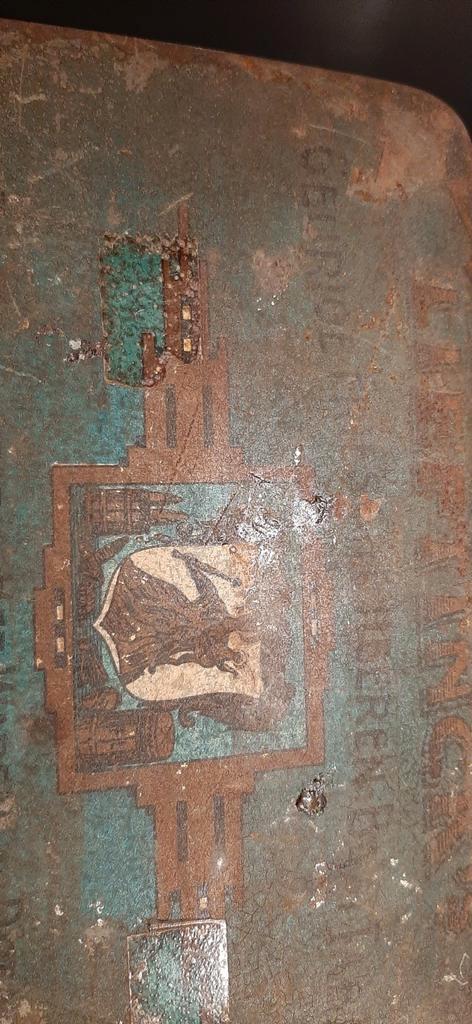 Lieftinck oude tabakstrommel
Tekst: Geurige Friesche Heerenb, Antiek en Kunst, Curiosa en Brocante, Ophalen of Verzenden