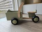 Bandits & Angels houten bakfiets retro groen, Kinderen en Baby's, Speelgoed | Buiten | Voertuigen en Loopfietsen, Ophalen of Verzenden