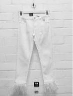 2NDONE - Prachtige Jeans met veren maat 26 - Nieuw - 2ND One, Nieuw, Ophalen of Verzenden, W27 (confectie 34) of kleiner, Wit