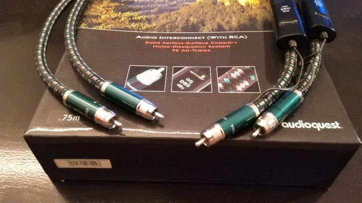 AudioQuest Columbia interlink 75 cm - high end RCA / cinch, Audio, Tv en Foto, Audiokabels en Televisiekabels, Zo goed als nieuw