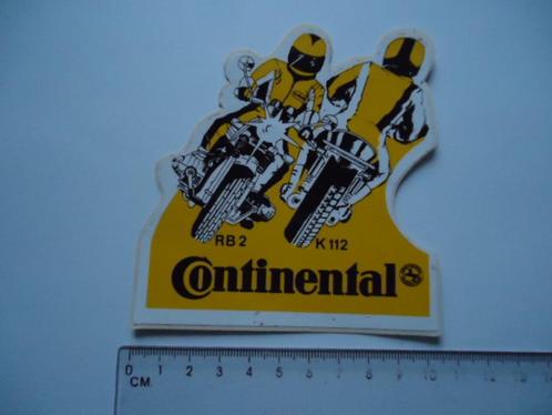 sticker oud Continental motorfiets strip motor rijden retro, Verzamelen, Stickers, Zo goed als nieuw, Bedrijf of Vereniging, Verzenden