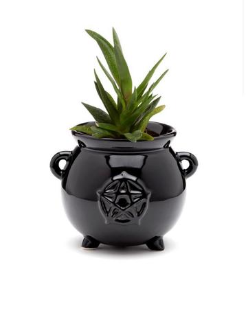 Zwarte Heksenketel Staande Bloempot Binnen, hobby, mancave beschikbaar voor biedingen