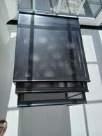 Set van 3 bijzettafels, Huis en Inrichting, Tafels | Bijzettafels, Minder dan 55 cm, Gebruikt, Metaal of Aluminium, Modern strak