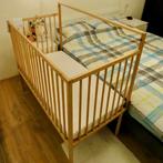 Grote houten co-sleeper 60x120cm - afsluitbaar incl. matras, Kinderen en Baby's, Ophalen of Verzenden, Zo goed als nieuw, Overige typen