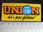sticker union logo da's pas fietsen! oranje, Verzenden, Zo goed als nieuw, Merk