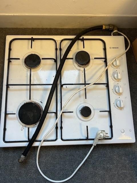 Bosch gaskookplaat, Witgoed en Apparatuur, Kookplaten, Ophalen, Gebruikt, 4 kookzones, Inbouw