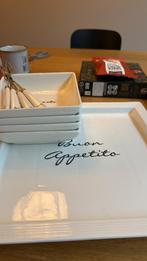 Riviera Maison Tapas Bord met Bakjes en Vorkjes, Huis en Inrichting, Ophalen, Zo goed als nieuw