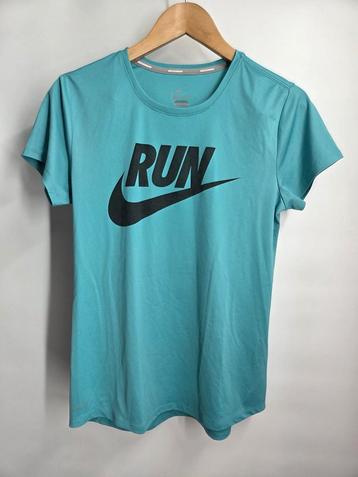 Nike Dri-Fit Shirt Maat L Turquoise-Mint beschikbaar voor biedingen