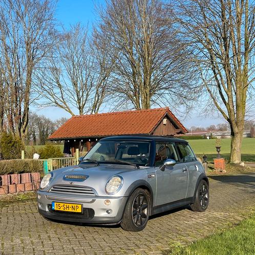 Mini 1.6 16V Cooper S 120KW 2002 Grijs R53 leer pano xenon, Auto's, Mini, Particulier, ABS, Airbags, Airconditioning, Alarm, Boordcomputer