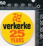 Sticker: Verkerke - 25 Jaar, Verzamelen, Stickers, Overige typen, Ophalen of Verzenden, Zo goed als nieuw