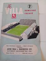 Aston Villa - Man City Programma 1951, Verzamelen, Sportartikelen en Voetbal, Ophalen of Verzenden, Gebruikt, Buitenlandse clubs