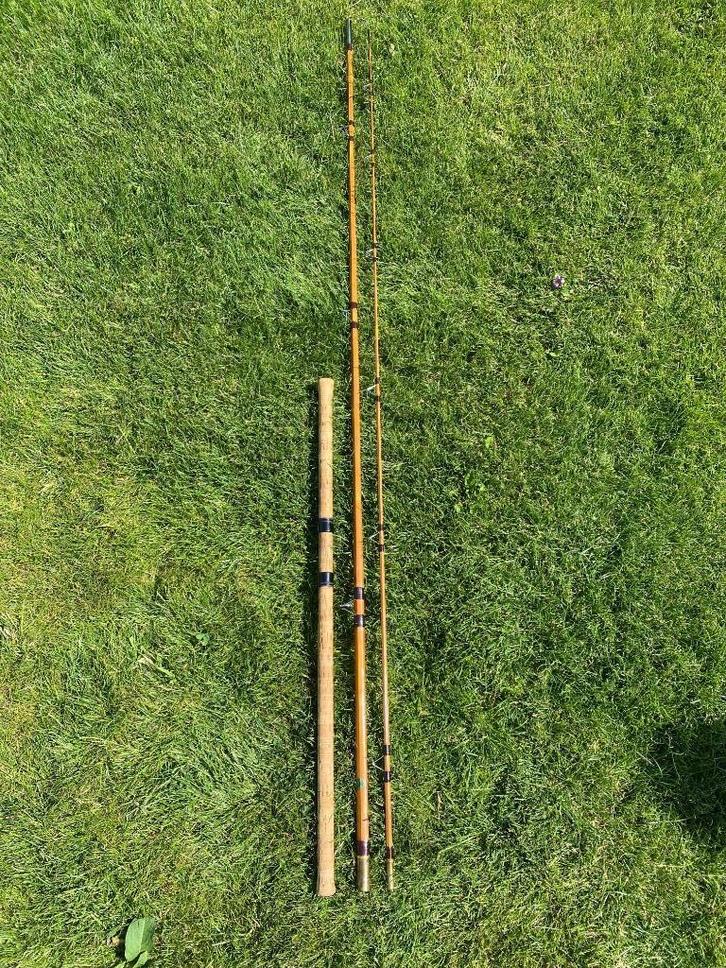 Chapman Fred J Taylor Roach Rod, splitcane hengel 380 cm, Watersport en Boten, Hengelsport | Karpervissen, Gebruikt, Werphengel