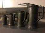 Set tinnen maatbekers, Antiek en Kunst, Antiek | Tin, Ophalen of Verzenden