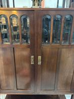 Antieke jugendstil houten kast met glazen deuren, Antiek en Kunst, Antiek | Meubels | Kasten, Ophalen