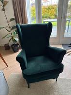Oorfauteuil ' Strandmon' groen, Huis en Inrichting, Fauteuils, Ophalen, Hout, 75 tot 100 cm, Zo goed als nieuw