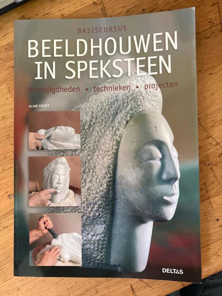 Beeldhouwen in Speksteen - Aline Fayet, Boeken, Kunst en Cultuur | Beeldend, Zo goed als nieuw, Beeldhouwkunst, Ophalen of Verzenden