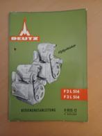 Bedieningshandleiding Deutz motor F2L514 en F3L514, Ophalen of Verzenden, Gelezen, Tractor en Landbouw