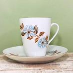 Vintage Mosa Maastricht kop en schotel gebloemd koffiekopje, Huis en Inrichting, Keuken | Servies, Ophalen of Verzenden, Zo goed als nieuw