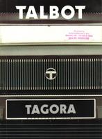 Folder Talbot Tagora 1981, Ophalen of Verzenden, Gelezen, Overige merken