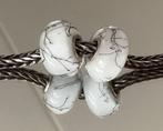 Trollbeads Wit Staal, Sieraden, Tassen en Uiterlijk, Bedels, Ophalen of Verzenden, Nieuw, Parel, Trollbeads