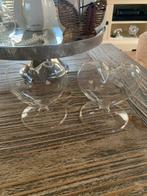 Riviera maison hartjes vaas 2x, Ophalen of Verzenden, Overige kleuren, Glas, Minder dan 50 cm